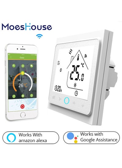 Buy Smart Thermostat (WiFi 240VAC WiFi) AC Temperature controller in UAE