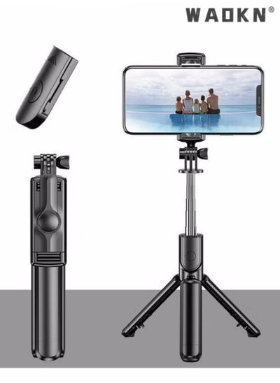 Buy Gimbal Stabilizer for Smartphone Extendable Selfie Stick Tripod with Wireless Remote Gimbal Stabilizer with Auto-Balance Phone Holder for All Cell Phone, 360° Rotation Tripod with Wireless Remote in Saudi Arabia