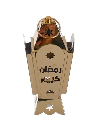 Buy Metal Ramadan Lantern With Led Lighting In A Decorative Shape, 19 Cm in Egypt