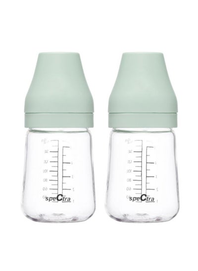 اشتري 2-Piece PA Feeding Baby Bottle - 160ml Blue في السعودية