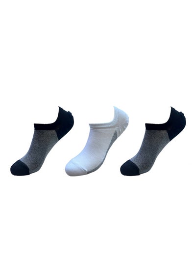Buy Men Low cut Plain Socks Pack of 3 in Egypt