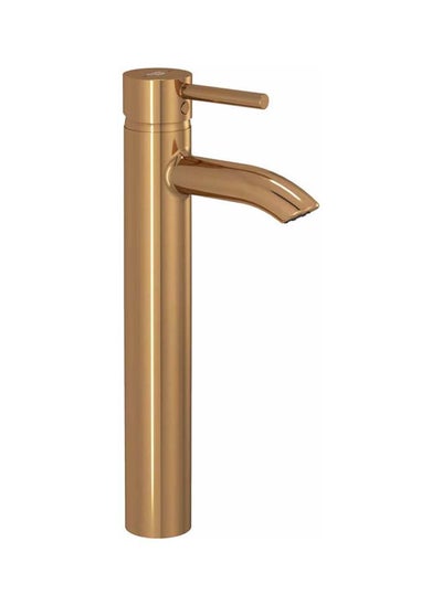 Buy Project Single-lever Basin Mixer On The Floor And Overflow Rose Gold RAK12001 in Egypt