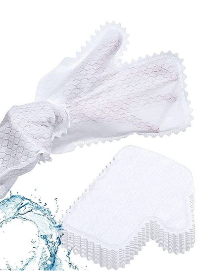 اشتري 10pcs Microfiber Dusting Cloths Gloves - Dual Sided Disposable Dust Wipes Washable Reusable Wet and Dry Kitchen Mitt في الامارات