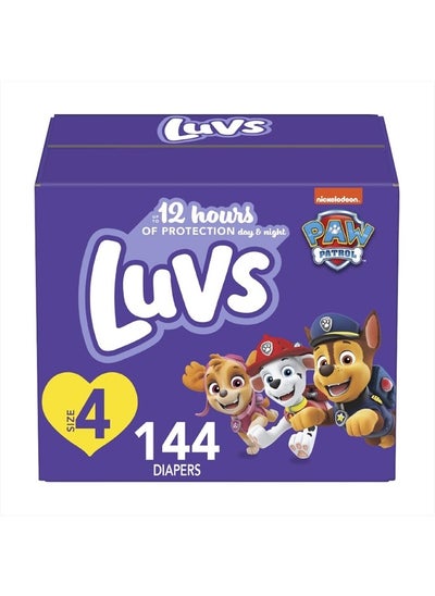 Buy Diapers - Size 4, 144 Count, Paw Patrol Disposable Baby Diapers in UAE