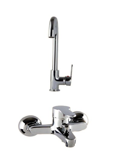 Buy Cleaver Mixer Set 2 Pieces Basin + Bathtub Modern Nickel in Egypt