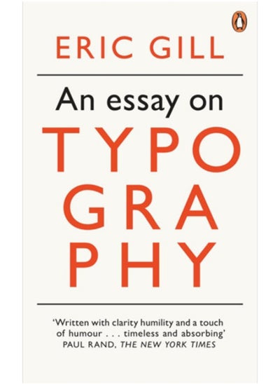 اشتري An Essay on Typography في السعودية