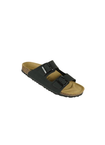 اشتري Biochic Mens Double Strap Sandals 012-369 1800ST-Black في الامارات