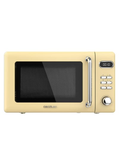 Buy Digital Microwave with Grill Proclean 5110 Retro Yellow, 20L, 700W, 8 Programs in UAE