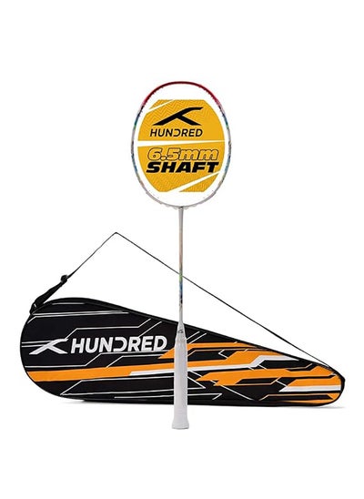 Buy FLUTTER 7 ATTK Carbon Fibre Unstrung Badminton Racket with Full Racket Cover  | For Professional Players | 84 grams | Maximum String Tension - 32lbs in Saudi Arabia