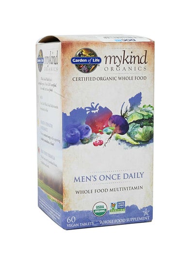 Buy GOL MYKIND ORGANICS MEN ONCE DAILY 60 VEGAN TABLETS in UAE