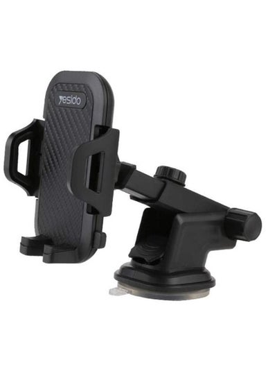 اشتري Yesido 360 Degree Rotation Free Stretch Automatic Clip Mobile Phone Car Holder, C23 في الامارات