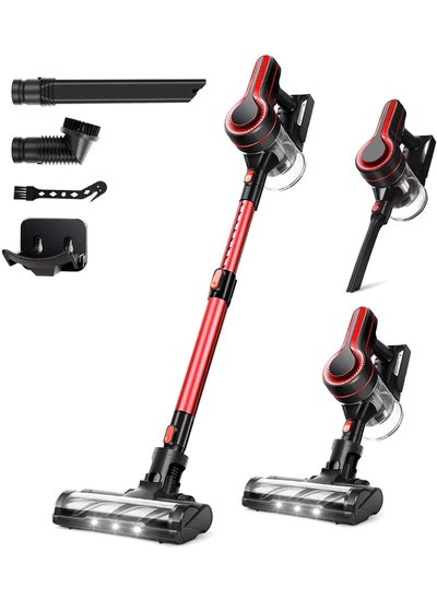 Buy SINCHER Cordless Vacuum Cleaner with 20KPa, 4 in 1 Lightweight Stick Vacuum Cleaner with 350W Motor and Detachable Battery in UAE