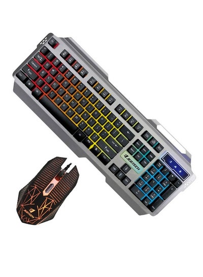 Buy JERTECH KM 950 - USB gaming keyboard and mouse combo - with wonderful lighting effects - fast key reaction - modern and modern design with the highest quality - black in Egypt