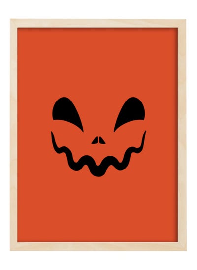 اشتري Halloween Pumpkin Framed Poster 30x40cm - Spooky Wall Art Decor for Home, Office, or Party , Trick or Treat Pumpkin Artwork, Halloween Decoration Gift Idea في الامارات