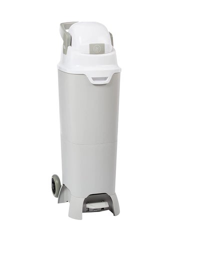 اشتري Diaper Champ Maxi Handsfree Plus Diaper Pail Silver في الامارات