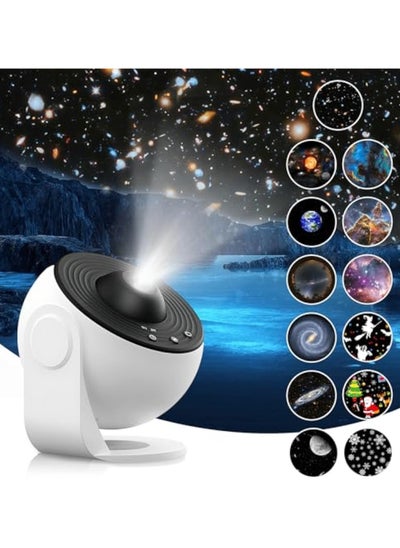 اشتري Projector 13-in-1 Planetarium Star Projector for Bedroom HD Images 360 ° Rotatable Sky Light Projector Timing Design Galaxy Star Projectort for Educational في الامارات