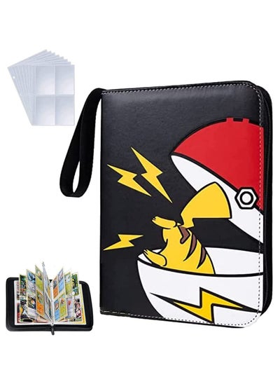 Buy 4-Pocket Pokemon Card Sleeves, 400-Pockets Binder Card Holder , Portable Card Collector Album with 50 Removable Sheets Compatible with Pokemon Card for Boys Girls in Saudi Arabia