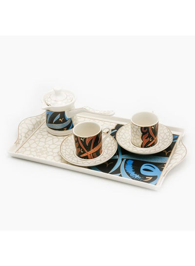 Buy Rosa 6-Piece Calligraphy Colorful Turkish Coffee Set in Egypt