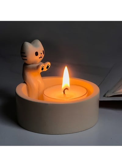 Buy 1pc Kitten Candle Holder Warming Paws Cat Cute Candle Holdere Decor in Saudi Arabia