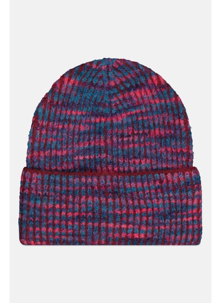 اشتري Women Marled Knitted Beanie Hat, Pink Combo في الامارات