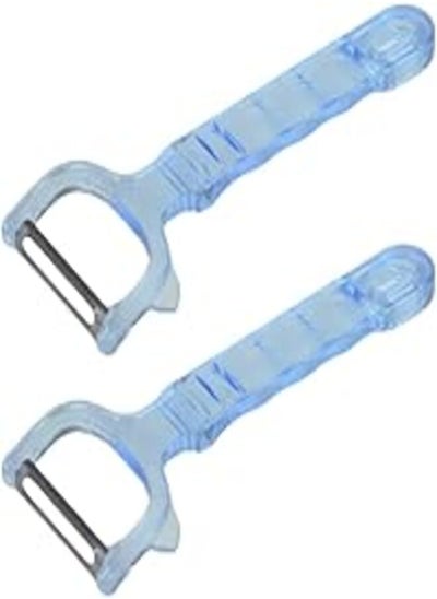 Buy Bager bg-267 stainless steel peeler with plastic handle set of 2 pieces 18 * 7cm - baby blue in Egypt