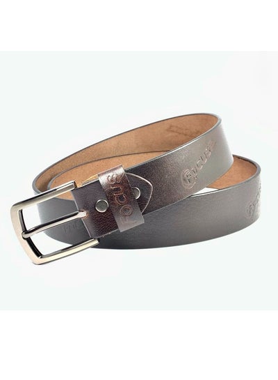 Buy Focus Genuine Leather Belt Printed 40MM 20111 (Brown) by Milano Leather in UAE