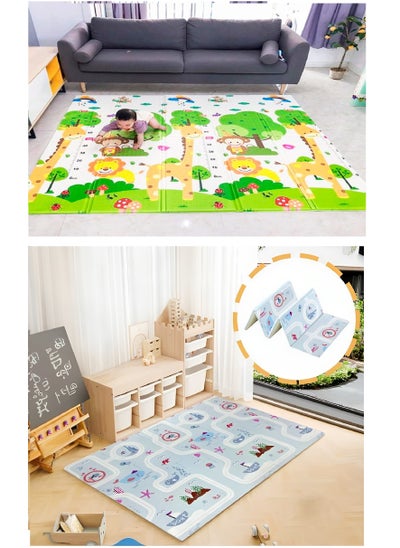 Buy Baby Play Mat,200x180 cm Play Mat for Baby,Foldable Kids Play Mat, Foam Play Mat,Infant Play Mat,Waterproof Crawling Mat in Saudi Arabia