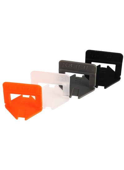 اشتري Tile Leveling System Clips 2mm 200-pc, Plastic, for heavier tile and stone, prevents the tile from moving during the installation, Floor and Wall Tile Installation, Tile Projects, Quick & Efficient. في الامارات