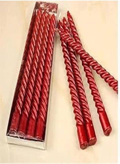 اشتري My Channel 4 Pack 8" Long Thin Thin - Curly - Red في مصر