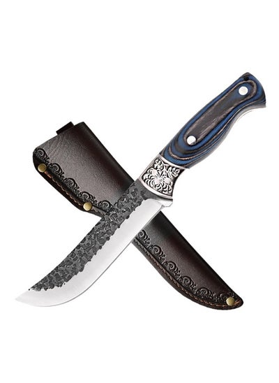 اشتري 40Cr13 Steel Multi-Purpose Knife With Carved Steel Head, Butchering and Cutting Knife Hand Knife في السعودية