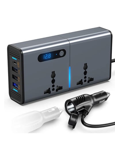 Buy Compact 200W DC to AC Car Inverter – Multi-Port Charging Solution for Vehicles in UAE