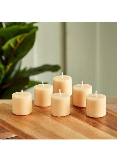 اشتري Audrey 6-Piece Vanilla Votive Candle Set 32 g في السعودية