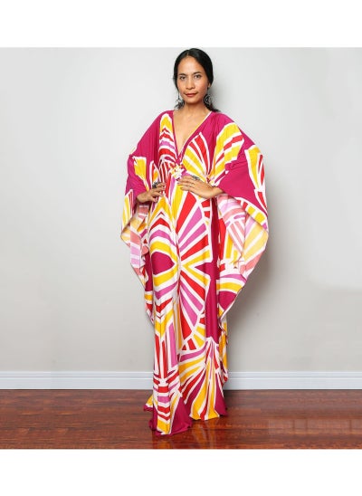 Buy Beach Printed Robe Sunscreen Cover in UAE