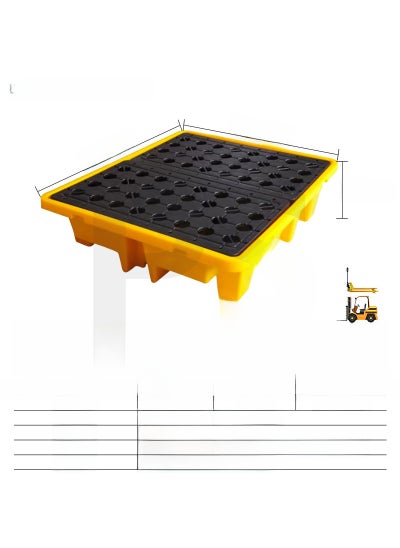 Buy Chemical Leak-Proof Polyethylene Tray for Labs New ton barrel pallet 1300*1100*300 in Saudi Arabia