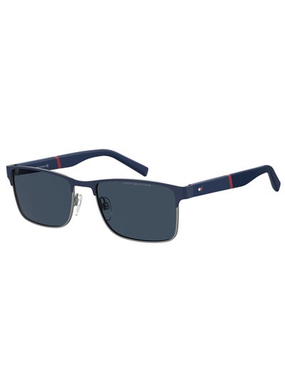 Buy Men's UV Protection Rectangular Sunglasses - Th 2040/S Blue Millimeter - Lens Size: 56 Mm in UAE