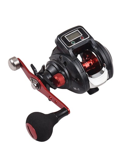 اشتري Fishing Reel Line Counter Reel 16+1 Ball Bearings Left/Right Ice Fishing Reel 6.3:1 Gear Ratio في الامارات