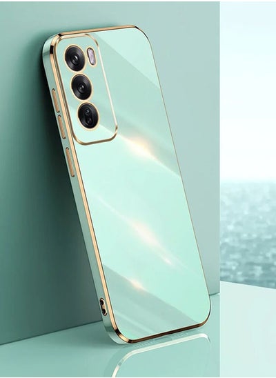 Buy Back Case Cover for OPPO Reno 12 5G Back Cover | Gold Electroplating Chrome | Raised Edges | Super Soft-Touch | Bumper Back Case for OPPO Reno 12 5G in Saudi Arabia