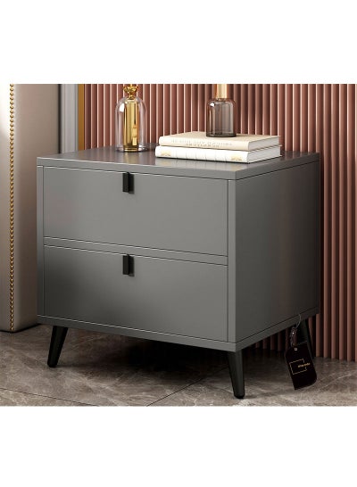 Buy European-style Light Luxury Bedside Table With Drawers 40*40*53cm in Saudi Arabia