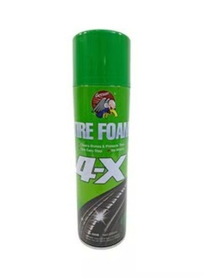 Buy 4-X Car Cleans and Shines Tire Foam 650ml in Saudi Arabia