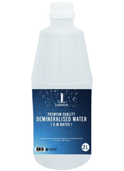 Buy Demineralized Water: Premium Quality Demineralised Solution for Cosmetics, Irons, Steam Cleaners, Car Batteries, Radiators, Cleaning, and Aquariums - 2 Litres in UAE