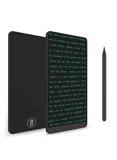 اشتري LCD Writing Tablet Electronic Black Handwriting Board Full Screen Erasable Graphics Tablet for Kids Drafting Taking Notes and Leaving Message 6.5 Inches في الامارات