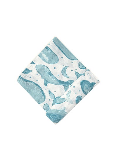 اشتري Caspian Single Swaddle Wraps, Whale Print في الامارات