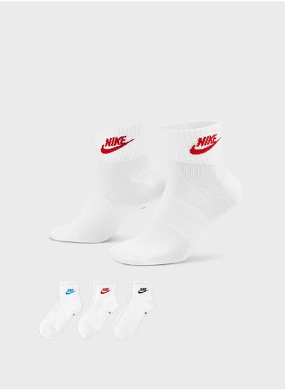 Buy 3 Pack Nsw Everyday Essential Ankle Socks in Saudi Arabia