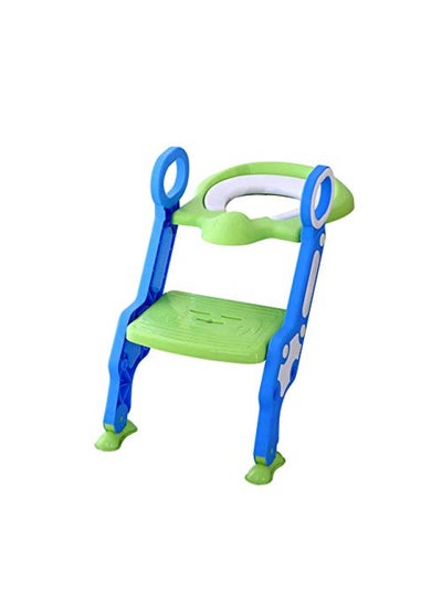 Buy Step Stool Foldable Potty Trainer Seat Green in UAE