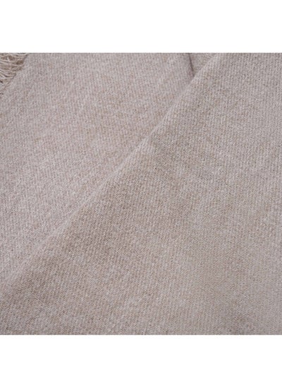 اشتري Zeina Throw 130X170Cm - Beige في الامارات