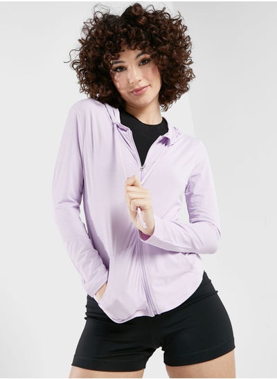 Buy Zip Front Athletic Jacket in Saudi Arabia