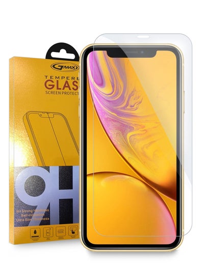 Buy 9H Ultra HD Curved Edges Case Friendly Full Glue Tempered Glass Screen Protector For Apple Iphone 11 / Iphone XR Clear in Saudi Arabia