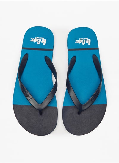 Buy Men's Logo Print Thong Slippers in UAE