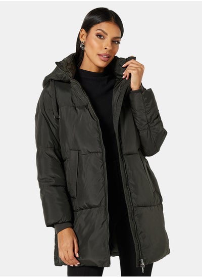 اشتري Essential Hooded Longline Jacket في السعودية