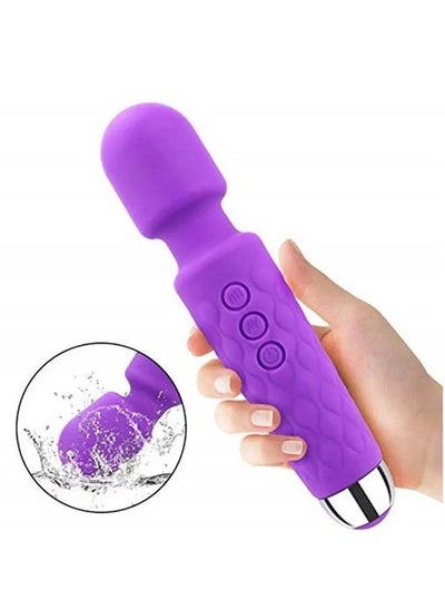 اشتري Magic Handheld Wireless Multi Speed Muscle Massage Stick Purple في السعودية